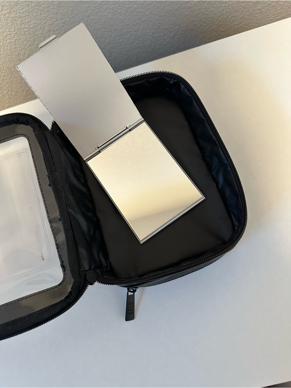 BEIS On The Go Essentials Cosmetic Case in Black - Picture 8 of 13